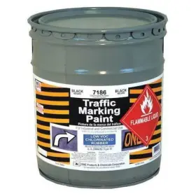 7186-05 Rae Traffic Zone Marking Paint 5 Gal. Black Chlorinated Solvent