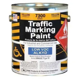7300-01 Rae Traffic Zone Marking Paint 1 Gal. Yellow Alkyd Solvent -based