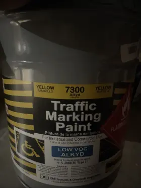 7300-05 Rae Traffic Zone Marking Paint 5 Gal. Yellow Alkyd Solvent -based