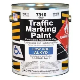 7310-01 Rae Traffic Zone Marking Paint 1 Gal. White Alkyd Solvent -based
