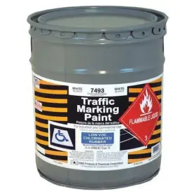 7493-05 Rae Traffic Zone Marking Paint 5 Gal. White Chlorinated Solvent