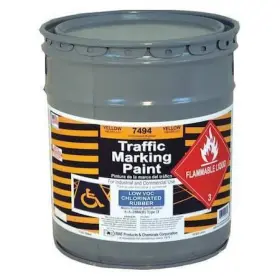 7494-05 Rae Traffic Zone Marking Paint 5 Gal. Yellow Chlorinated Solvent