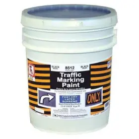 8512 Rae Traffic Zone Marking Paint 5 Gal. Black Latex Acrylic -based