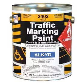 Rae 897713002021 Traffic Zone Marking Striping Paint 1 Gal. Yellow Alkyd Solvent -based