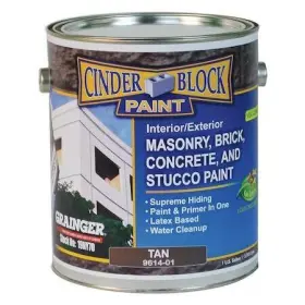 9614-01 Rae Exterior Paint Flat Water Base Tan 1 Gal
