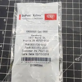 79001-01 Ransburg Itw O-ring Solvent Proof Dupont Kalrez 2-016 Ofb1