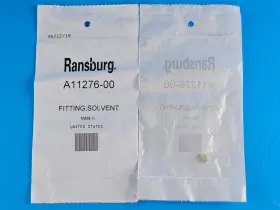 A11276-00 Ransburg Sealed Rma303 Robot Rotary Atomizer Solvent Fitting Lot Of 2