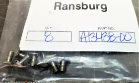 A13438-00 Ransburg / Carlisle Binks Devilbiss 8 - Screw Flat Hd Slotted M4 X 16mm Ss Of9