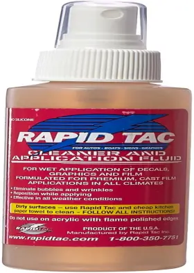 Rapidtac 313027429410 Application Fluid For Vinyl Wraps Decals Stickers 4oz Sprayer