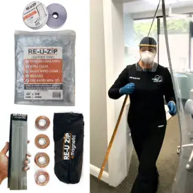 Ruzmdk16 Re-u-zip Heavy-duty Ultra-clear Magnetic Entry Strip Door Kit Customizab