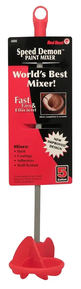 4066 Red Devil 075339008065 Speed Demon 5 Gallon Paint Mixer 1 Count Pack Of