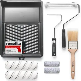 Rka-ppk-8-12 Remolika 8-piece Paint Roller Kit - Made In Italy Premium