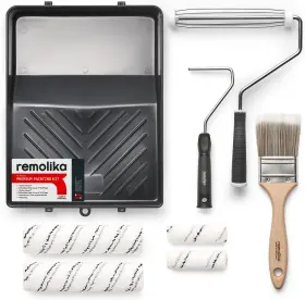 Rka-ppk-8 Remolika 8-piece Paint Roller Kit - Made In Portugal Premium Brush