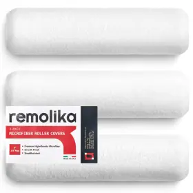 Rka-prc-3 Remolika 3 - Pack 9 Inches Paint Inch 3/8 Nap Roller Covers White
