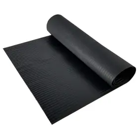 Resilia 818452020633 Black Plastic Floor Runner/protector - Embossed Wide Rib Pattern 27 Inche