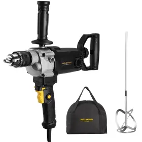 Rlsm1200 Rolaysee Tools 10 Amp Corded 5/8 Heavy Duty Drill Mixer Set Mixing Machine With Spade Han