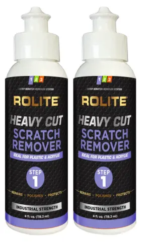 Rolite 859884007052 - Rhcsr4z2pk Heavy Cut Scratch Remover 4 Fl. Oz. For Plastic And 4oz
