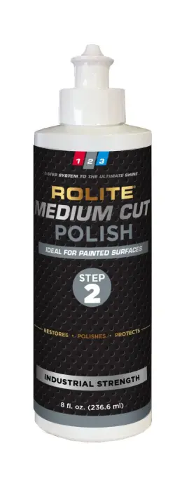 Rmcp8z Rolite Medium Cut Polish 8 Fl. Oz. Removes Compound Scratch And Swirl 8oz