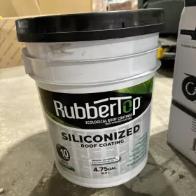 Rubbertop 503014980328 Rubber Top Siliconized Roof Coating 4.75 Gallons