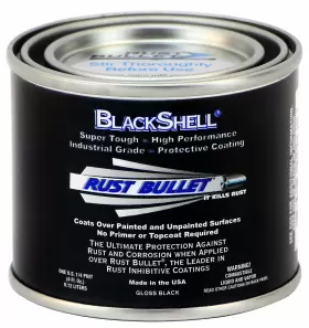 Rust Bullet 856084000616 - Blackshell Gloss Black Inhibitor Preventive Coat Inch