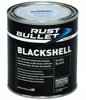 Rust Bullet 856084000623 Blackshell - Gloss Black Inhibitor Preventive Coating Uv Resis