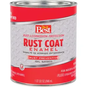 203570d Rust Coat Do It Best Oil-based Gloss Enamel Bright Red 1 Quart Pack Of 2