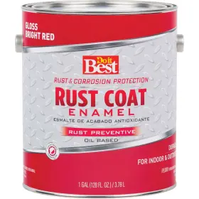 203702d Rust Coat Do It Best Oil-based Gloss Enamel Bright Red 1 Gal. Sim