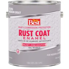 203703d Rust Coat Do It Best Oil-based Gloss Enamel Medium Gray 1 Gal. Sim