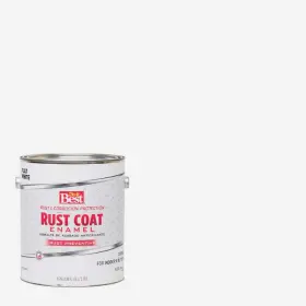 203707d Rust Coat Do It Best Oil-based Flat Enamel White 1 Gal. Sim Supply