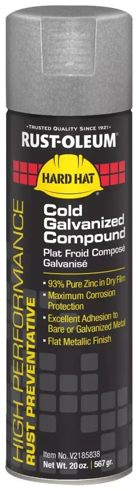 V2185838 Rust-oleum 020066001254 6 Cans Of V2100 Enamel Aerosol Cold Galvanizing Compound