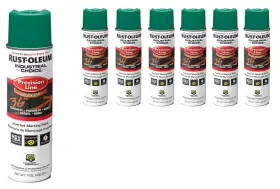 Rust-oleum 020066112677 Precision Line Solvent-base Marking Paint Safety Green 17 Oz 6-pk