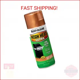 241232 Rust-oleum 020066163587 Paint High Heat Ultra Enamel Spray Aged Copper 12-ounce Fl