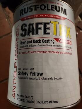 Rust-oleum 020066209490 Rustoleum Safetex As5600 Safety Yellow Industrial Coating