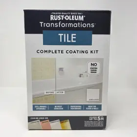 276998 Rust-oleum 020066241131 Tile Transformations Complete Coating Kit Aspen White