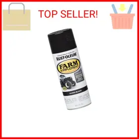 280123 Rust-oleum 020066245979 Farm And Implement Spray Paint 12 Oz Gloss Black Pack Of 1