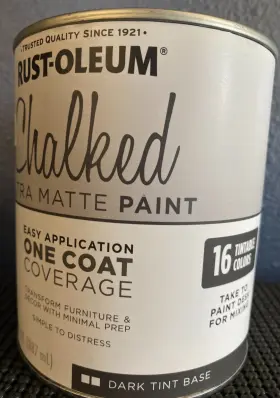 Rust-oleum 020066291686 Chalked Ultra Matte Paint - Dark Tint Base 30 Fl. Oz