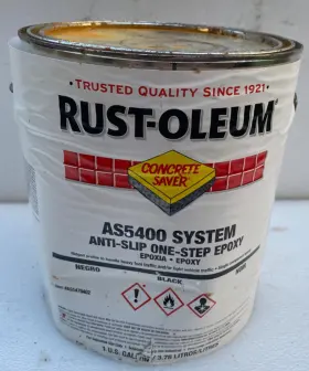 3xh19 Rust-oleum 020066547943 Anti-slip One Step Epoxy Concrete Saver # Black