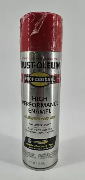 Rust-oleum 020066756482 - 7564 High Performance Eanamel 15 Oz Safety Red Lot Of 2