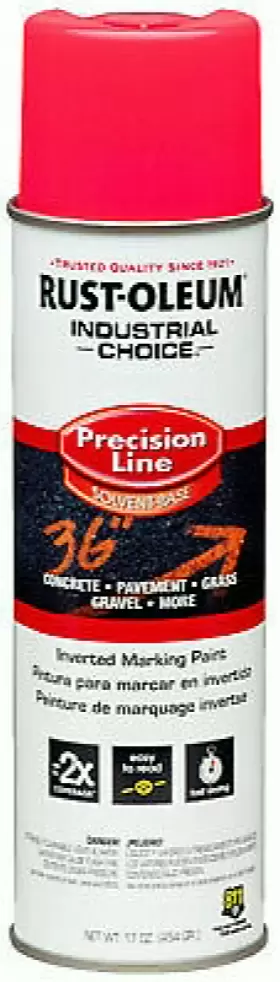 1661838v Rust-oleum 12 Pack Industrial Choice Marking Spray Paint Precision Line Inverted Fluorescen