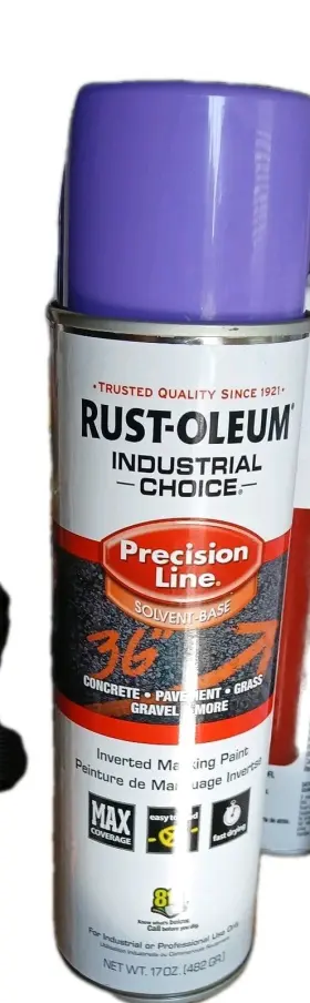 1669838v Rust-oleum Precision Line Marking Paint Inverted Fluorescent Purple