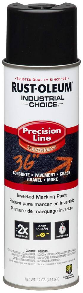 Rust-oleum 1675838 Rust-oleum Industrial Choice Inverted 17 Ounce Pack Of 1 Black