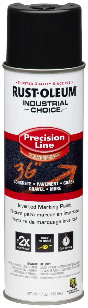 1675838 Rust-oleum Industrial Choice Inverted 17 Ounce Pack Of 1 Black