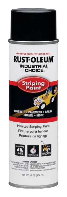 1677838 Rust-oleum Industrial Choice Black Field Marking Paint 18 Oz. - Total Qty 6