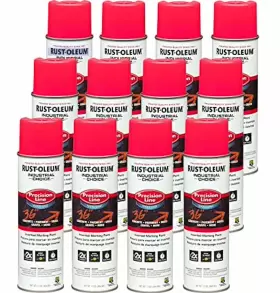 1861838 Rust-oleum Fluorescent Pink Marking Paint Case Of 12