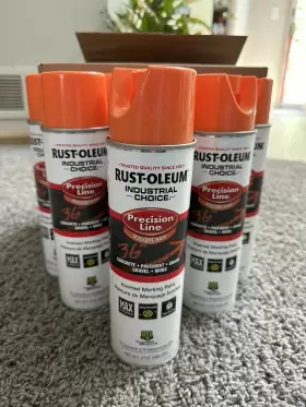 20xrust-oleum Rust-oleum 203027v Precision Line Marking Paint Inverted Fluorescent Orange