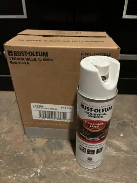 203030 Rust-oleum Line Marking Paint -white 17oz 7 Cans