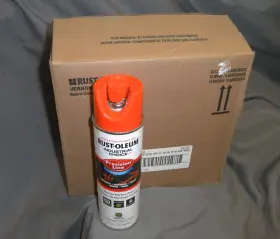203035 Rust-oleum 12 Alert Orange Precision Line Inverted Marking Paint 17 Oz