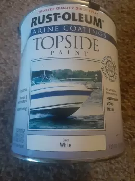 Rust-oleum 207000 2 Quarts Gloss White Topside Marine Newpaint