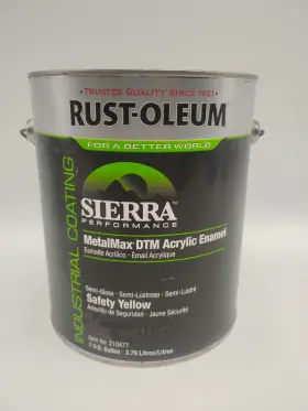 210477 Rust-oleum Sierra Metalmax Dtm Acrylic Enamel Semi-gloss Safety Yellow Gallon