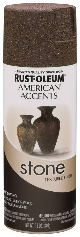 Rust-oleum 238324 Rust-oleum Stone Creations Spray 12 Ounce Pack Of 1 Mineral Brown